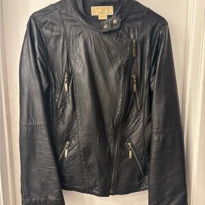 Michael Kora Leather Jacket GUC